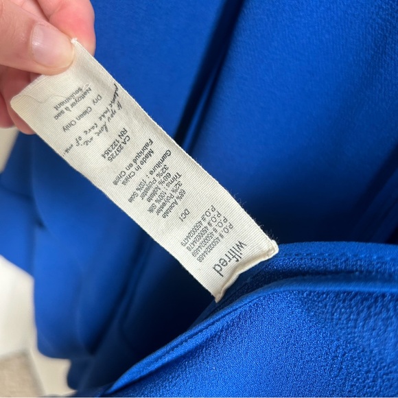 Aritzia Wilfred Open Front Jacket Blazer - Size 6 Royal Blue - Picture 5 of 6